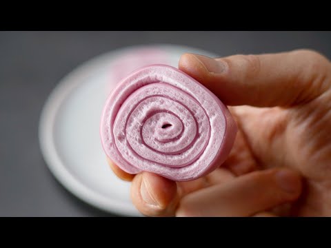 Jelly roll of marshmallows. Simple recipe