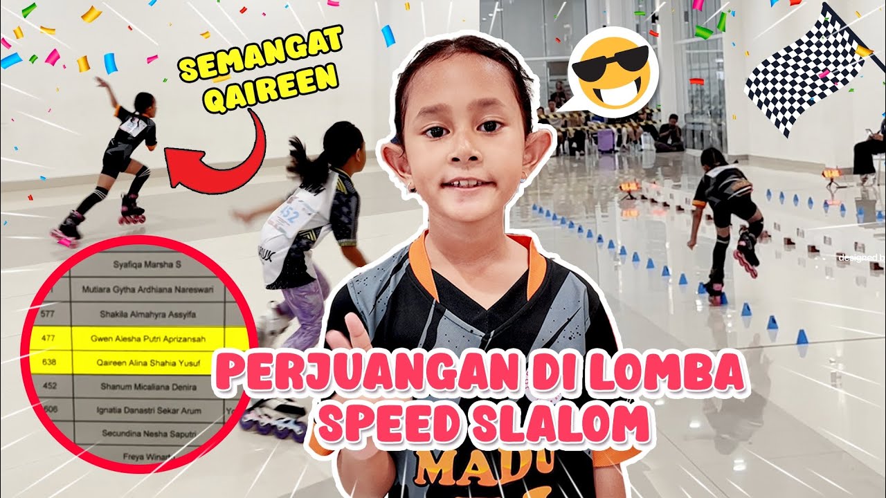 QAIREEN JUARA LOMBA SEPATURODA SPEED SLALOM 😍 YUK INTIP PERJUANGAN QAIREEN SAMPAI FINAL