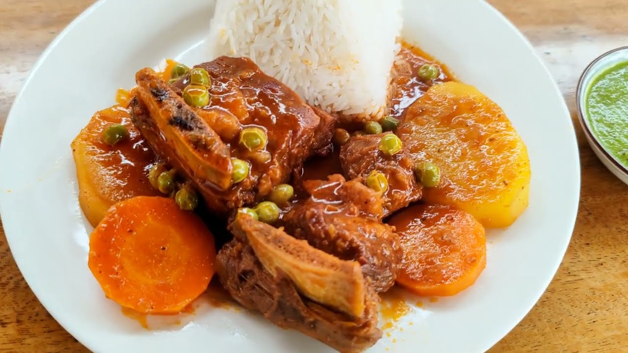 Estofado de Res/Estofado de Carne/Receta Peruana