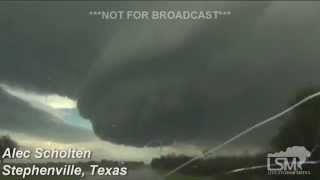 4-26-15 Stephenville, TX Tornadoes Softball Hail *Alec Scholten*