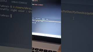 python traffic light code for beginners #viralshort  #pythonprogramming