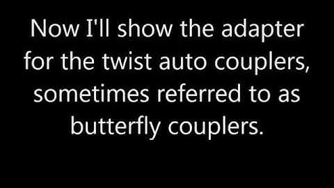 Marx automatic one way couplers to tab and slot coupler adapters