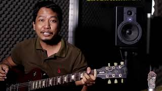 Video thumbnail of "គេងយល់សុបិន្ត  how to play keng yol sop on guitar"