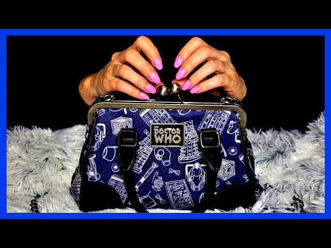 ASMR: Purse/Pocketbook/Handbag Sounds - Tapping, Scratching, Squeaks, Metal Straps (No Talking)