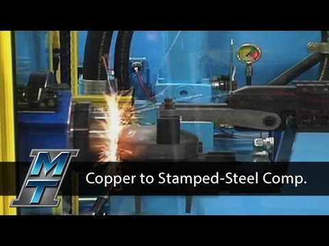 Inertia Friction Welder for Copper to Stamped Steel Compressors - Model 120B