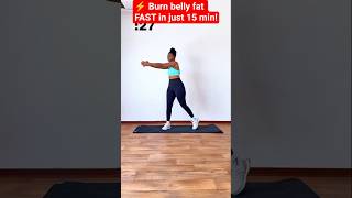 🔥 15 Min Belly Fat Workout 💪 Burn Fat Fast at Home #Shorts