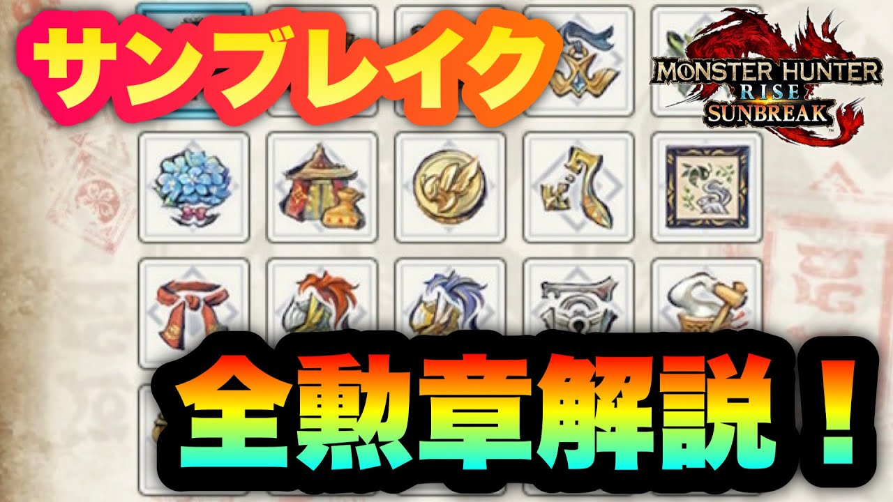 今作も全勲章解説します！【モンハンライズサンブレイク】