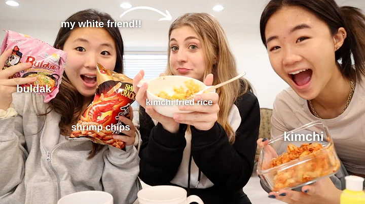 Making my WHITE friend eat KOREAN FOOD for 24HRS