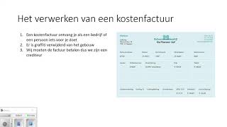 Het Boeken Van Een Kostenfactuur