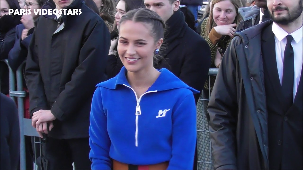 Alicia Vikander looks radiant as she attends Louis Vuitton show for Paris  Fashion Week