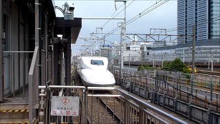 名古屋駅に到着するN700系F2編成を使用したのぞみ122号