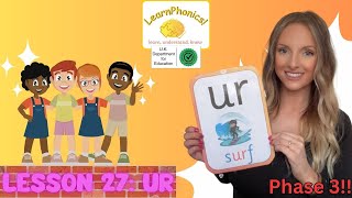 Learn the 'UR' sound!: Phonics for kids - reading practice (Lesson 26)
