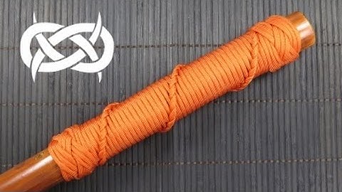 Turks Head 4 LEAD - 3 BIGHT Spiral (French Hitching) Handle Wrap