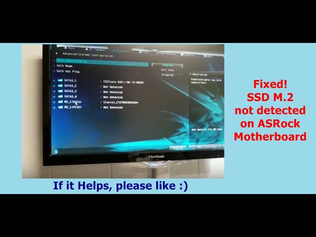 Fix M.2 detected on Motherboard ASRock A320M-DGS - YouTube