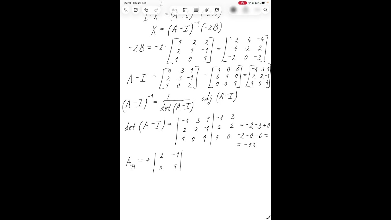 Matrična jednačina