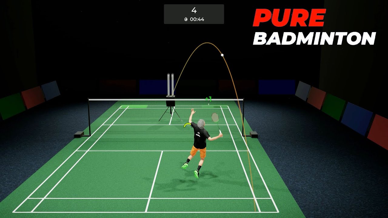 Pure Badminton - Career Mode - Training: Movements Lvl 2, Clear/Lift Shots Lvl 2 #4