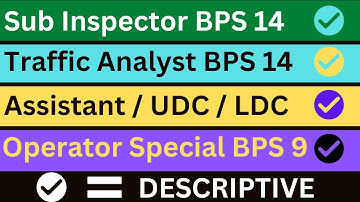 Sub Inspector MOD and Other Posts of MOD Descriptive Test Pattern 2022