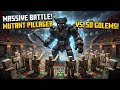 MASSIVE BATTLE! 50 IRON GOLEMS vs MUTANT PILLAGER IN MINECRAFT!
