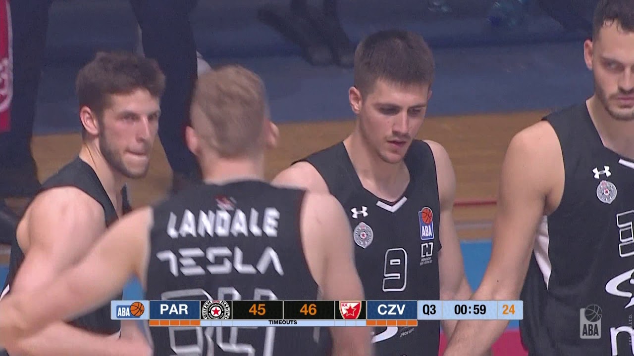 4-point play by Vanja Marinković (Partizan NIS - Crvena zvezda mts, 30.3.2019)