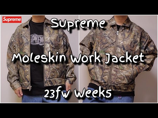 supreme moleskin work jaket