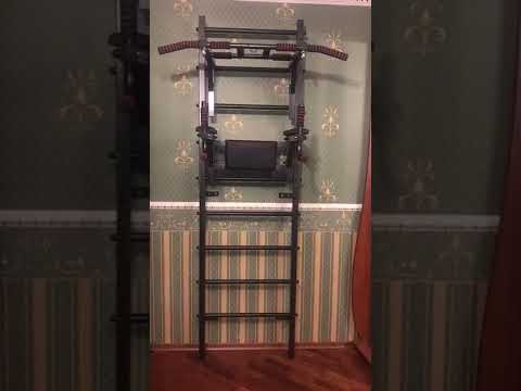 Установка шведской стенки, турник 3 хвата, Брусья-Пресс
