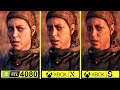 Senuas saga hellblade 2  pc rtx 4080 vs xbox series x vs xbox series s graphic comparison