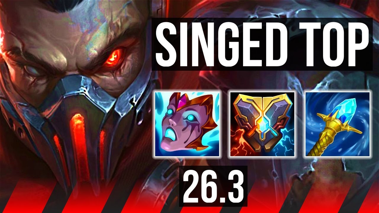 SINGED vs JAX (TOP) | Good KDA: 10/1/9, 38K damage | NA Challenger | 26.3