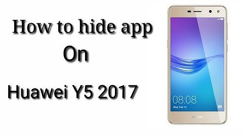 How to hide app in huawei Y5