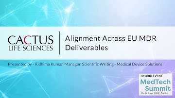 Mapping content to source across key clinical deliverables under EU MDR- Introduction