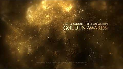 Golden Particles Award Titles | After Effects Titles - Envato elements
