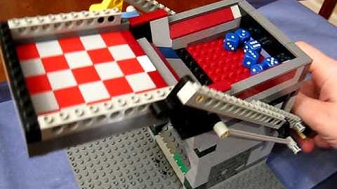 Self-Loading LEGO Dice Tower