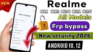 Realme C11 C12 C20 C21 C25 FRP Bypass 2026 | All Models Google Account Remove Without PC