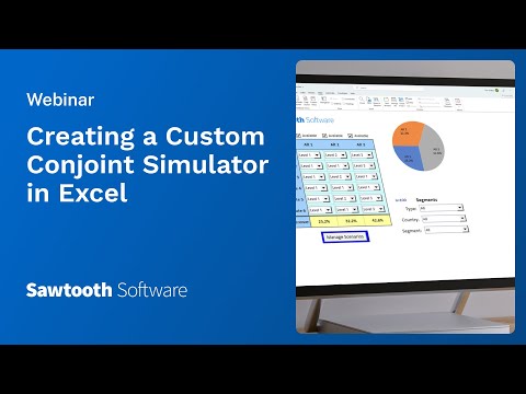 Creating a Custom Conjoint Simulator in Excel - video from Sawtooth Software