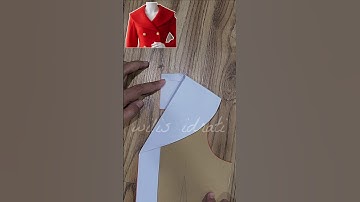 Wide-Lapel Coat Collar Pattern #sewingpattern #patternmaking #patterndrafting