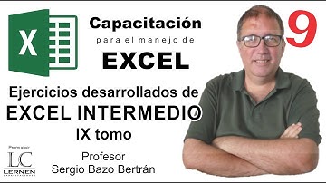 9 EJERCICIOS de EXCEL INTERMEDIO para PRÁCTICA - Parte 9