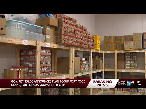 Iowa Gov Kim Reynolds announces assistance for food banks as SNAP benefits could expire