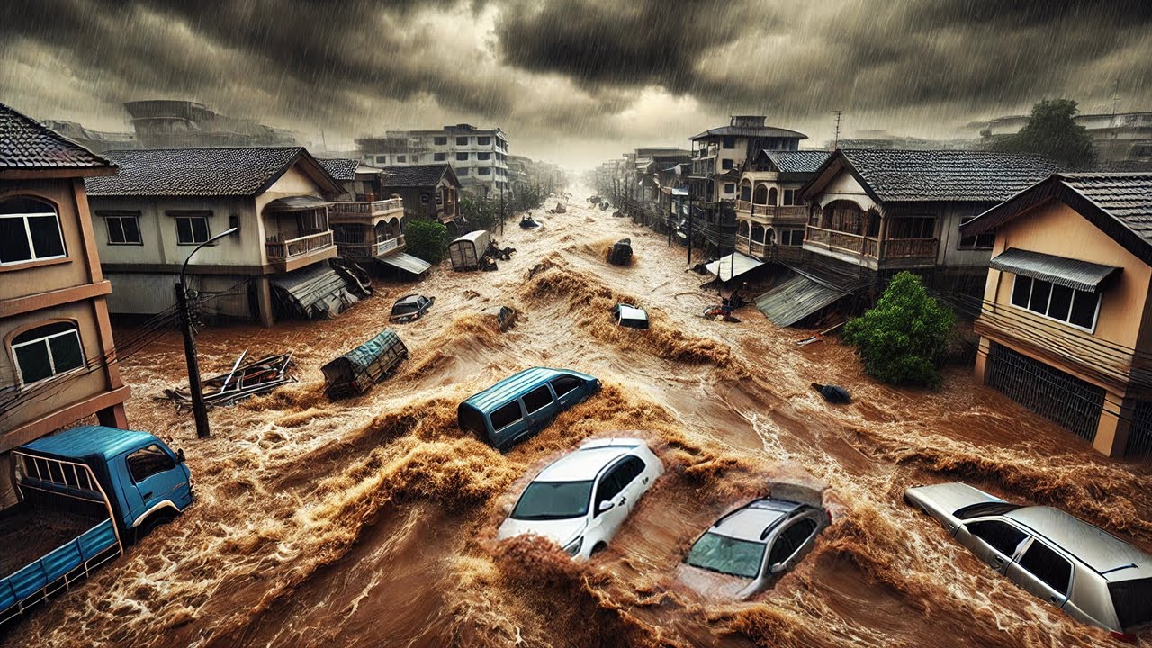 Almeria Now ! Severe Flooding Hits Balanegra, Spain  Shocking Scenes