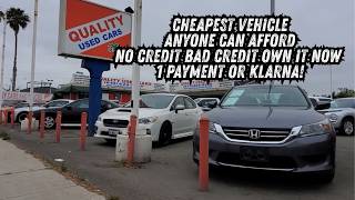 Cheapest vehicle anyone can afford! No financing bad or no credit debt own it now! No loan needed