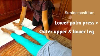 Technique: Lower palm press - Outer upper & lower leg
