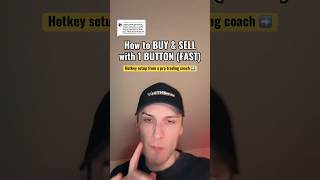How to BUY & SELL with 1 BUTTON (FAST) #daytrading #howtotrade #momentum #stocks