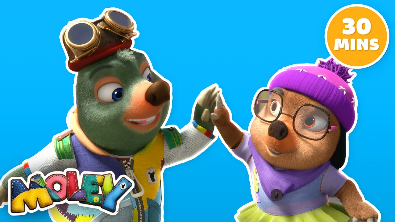 Moley: ¡Héroes Locales de MoleTown! 🦸‍♂️ 🌟 | Episodios Completos | Animación Infantil