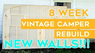 REBUILDING THE WALLS OF OUR VINTAGE CAMPER
