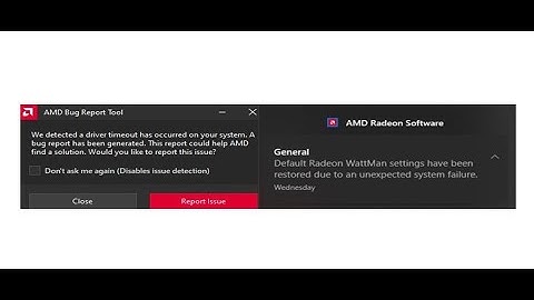 How To Fix Amd Radeon Wattman Settings Have Been Restored 2021 | We Detected A Driver Timeout 2021