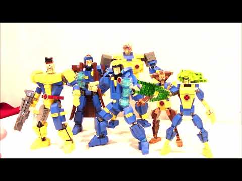 X-MEN X - FACTOR BUILDING BLOCK MOC FIGURES BY BWTMT BRICKWORKS