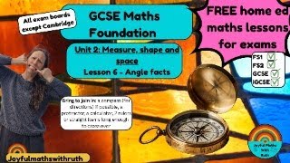 2.6 Functional Skill/ GCSE maths: Unit 2 Measure - Lesson 6: Angle facts