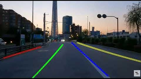 Lane detection using Spatial CNN with MATLAB