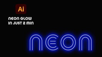 How to Create a Neon Text/Glow Effect in Adobe Illustrator