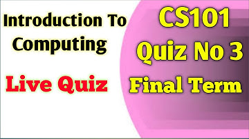 CS101 Quiz 3 Final Term 2024 | CS101 Solved Quiz 3 | CS101 Final Term #cs101 #vuquiz #vufinalterm