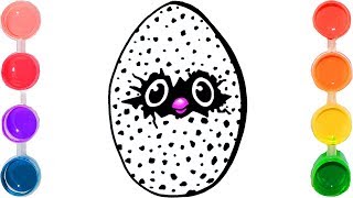 How to Draw & Color a Hatchimals Toy