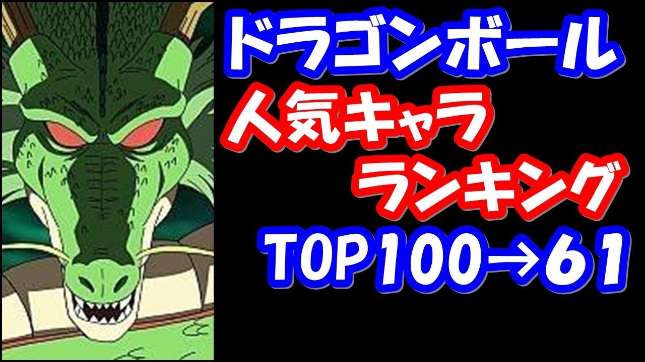 ドラゴンボール Db人気キャラランキングtop100 61 Youtube